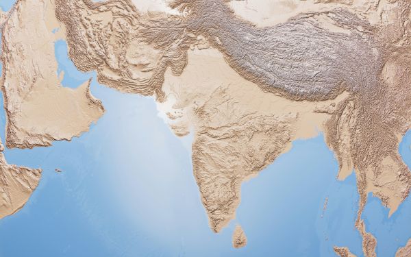 who is god devotional cover image with brown continents of the world and blue water